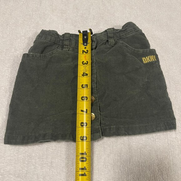 DKNY Olive Corduroy Button-Front Skirt (4T) - Picture 5 of 8